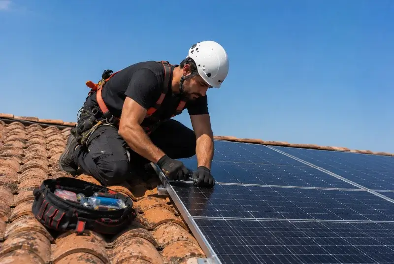 Maintenance et monitoring de panneaux solaires à Petit-Mars