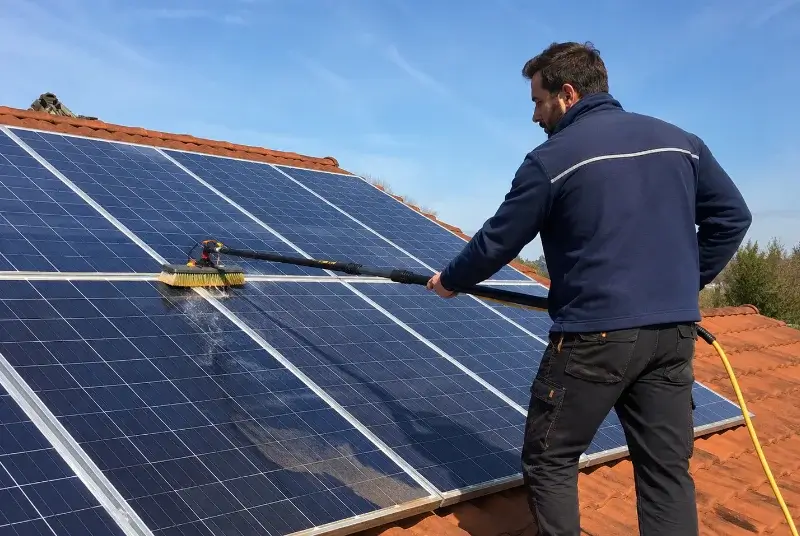 Nettoyage et entretien de panneaux solaires à Petit-Mars